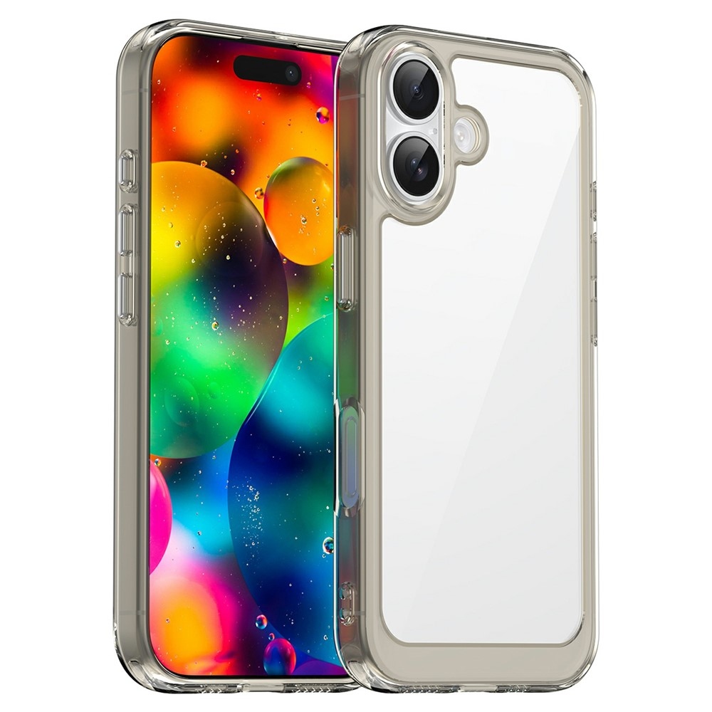 Gélový obal s pevným chrbtom na iPhone 17 - šedý