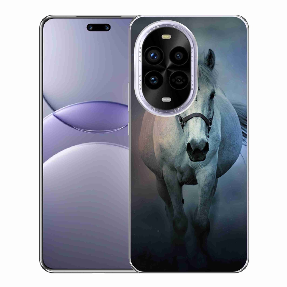 Gélový kryt mmCase na Huawei Nova 13 Pro 5G - bežiaci biely kôň