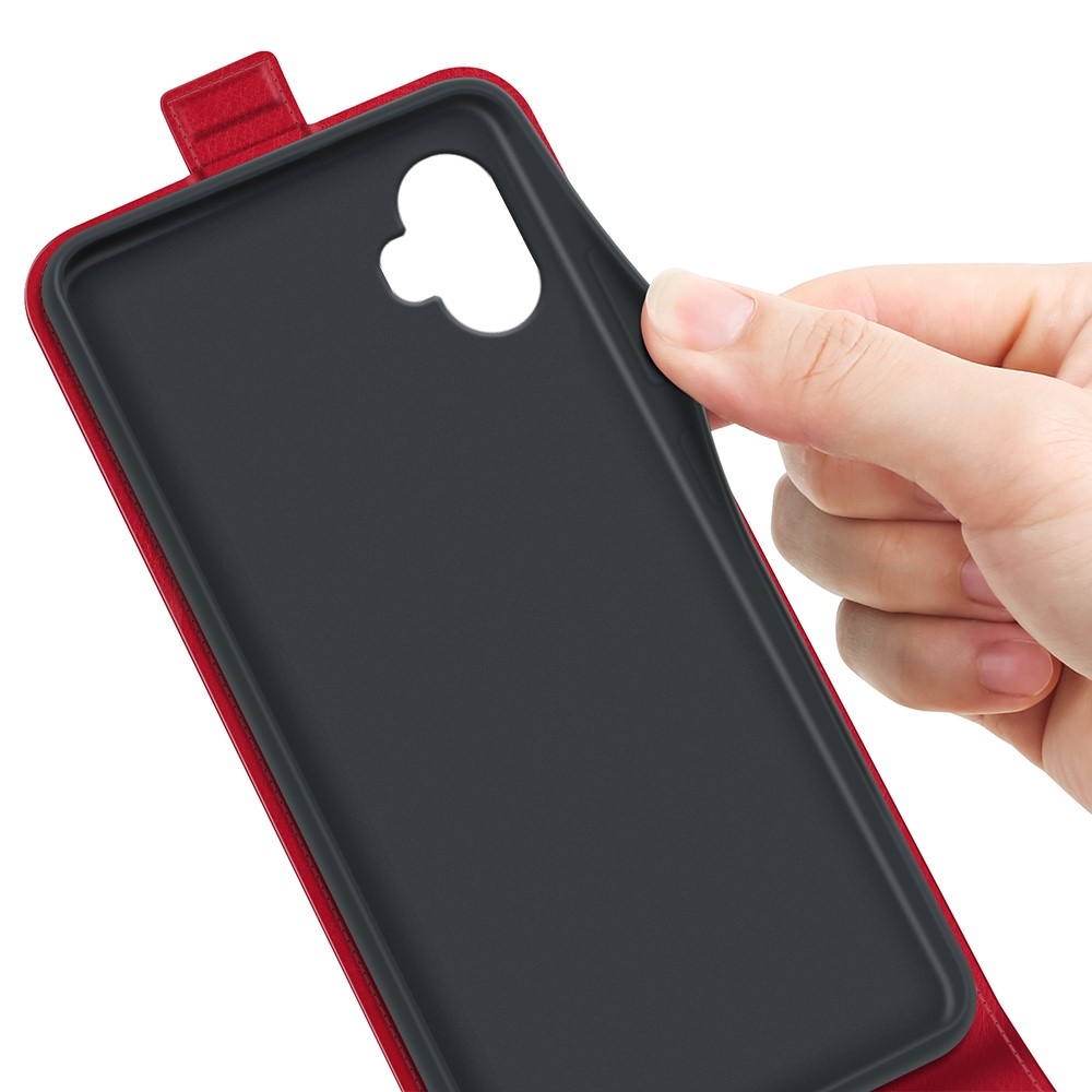 Vertical knižkové púzdro na Samsung Galaxy Xcover 7 Pro - červené