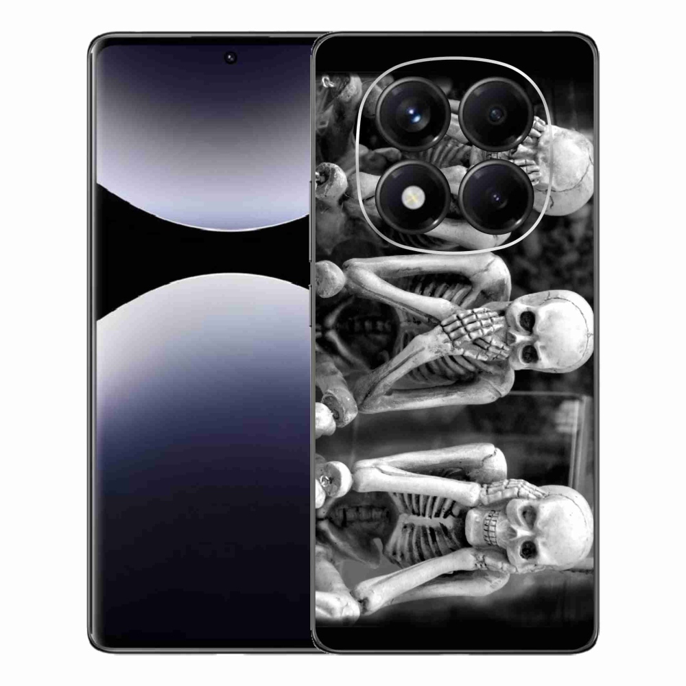 Gélový kryt mmCase na Xiaomi Redmi Note 14 Pro - kostlivci