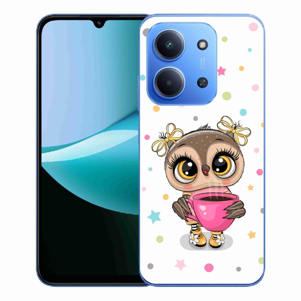 Gélový kryt mmCase na Xiaomi Redmi 15C 4G/5G (173mm) - kreslená sovička