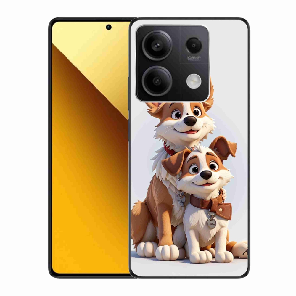 Gélový kryt mmCase na Xiaomi Redmi Note 13 5G - kreslenie psy