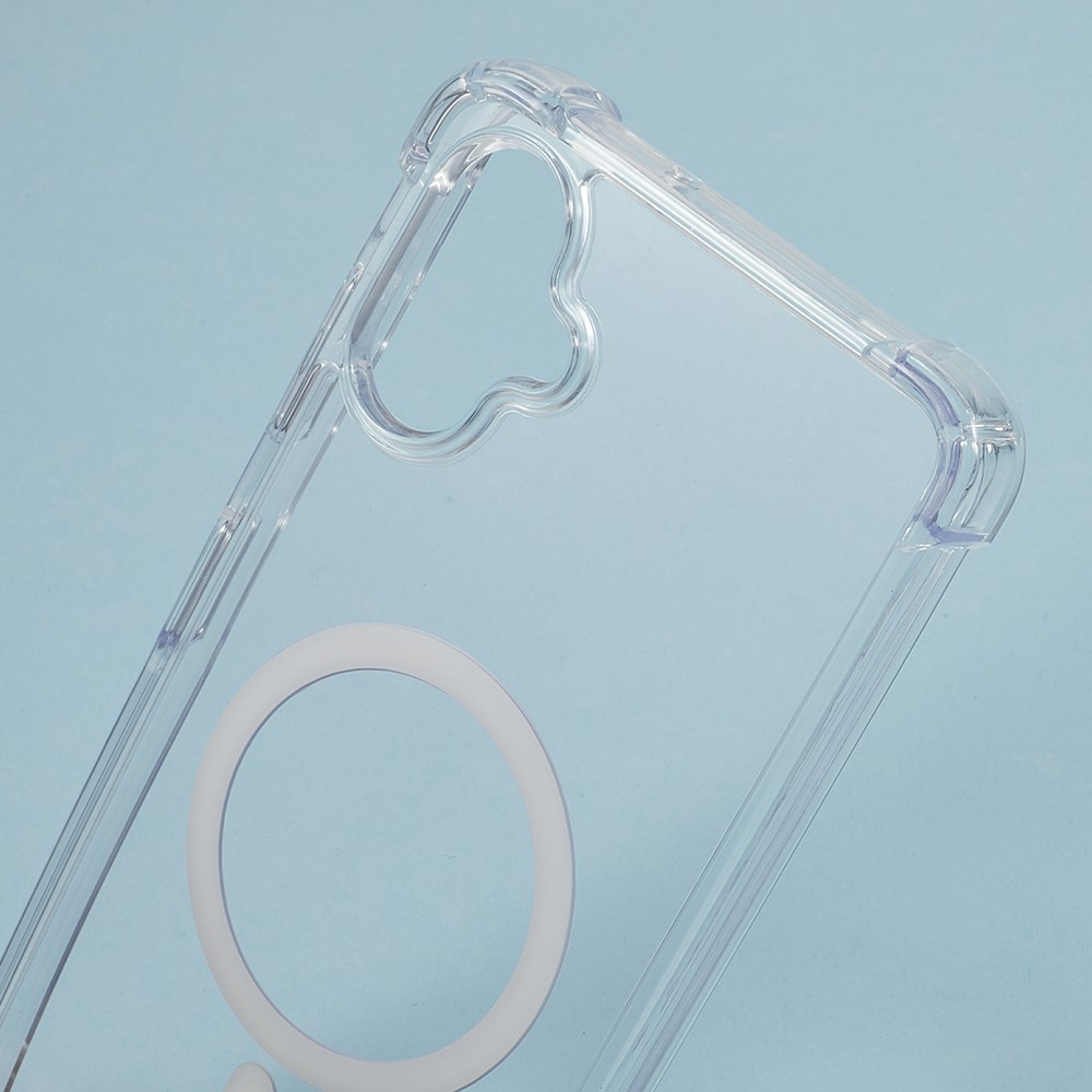 Priehľadný gélový obal s MagSafe na Samsung Galaxy A07 4G s vystuženými rohmi