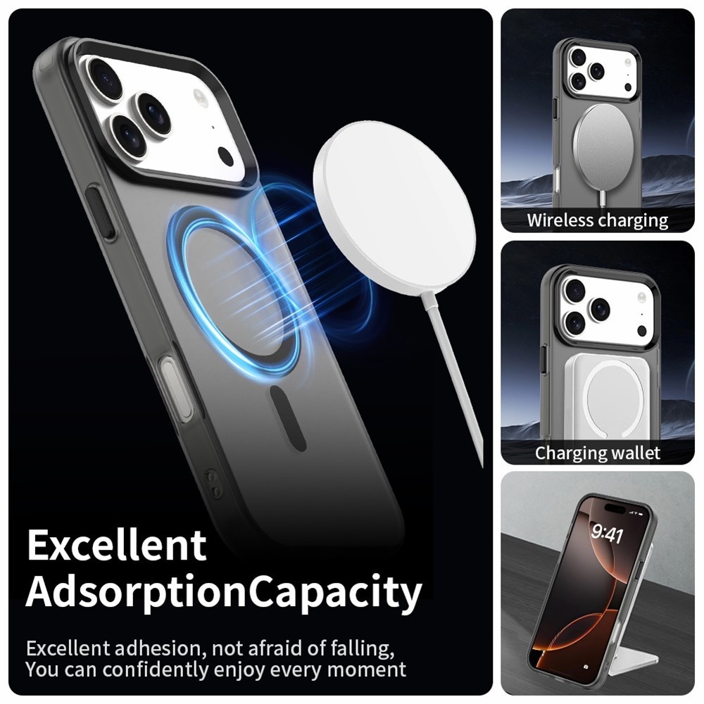 Candy gélový obal s MagSafe na iPhone 17 Pro - čierny