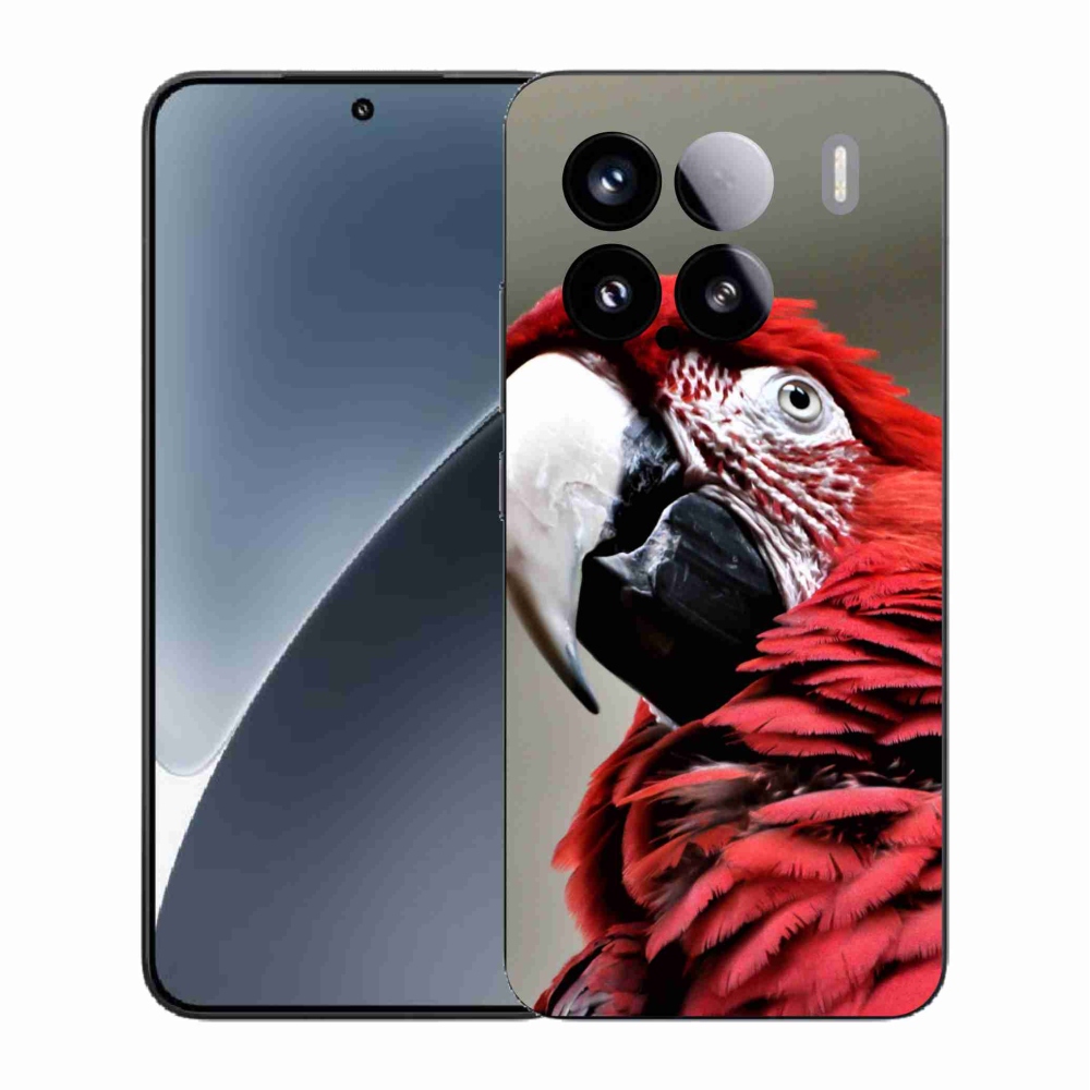 Gélový kryt mmCase na Xiaomi 15 - papagáj ara červený