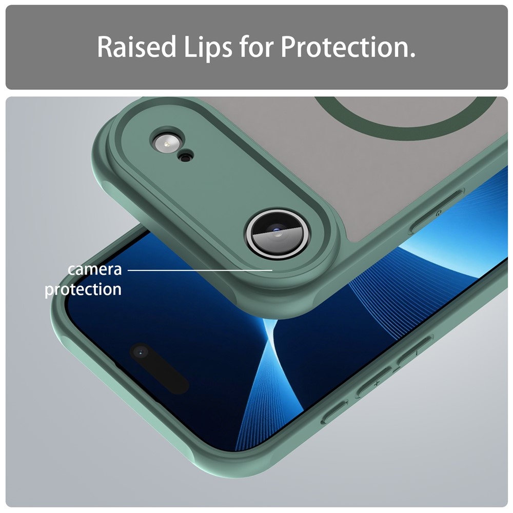 Case matný gélový obal s MagSafe na iPhone 17 Air - zelený