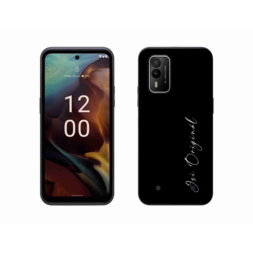 Gélový kryt mmCase na Nokia XR21 - si originál čierne pozadie