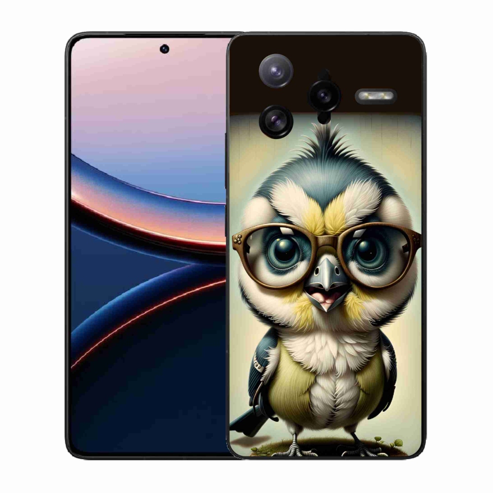 Gélový kryt mmCase na Xiaomi Poco F7 Ultra - mláďa s okuliarmi