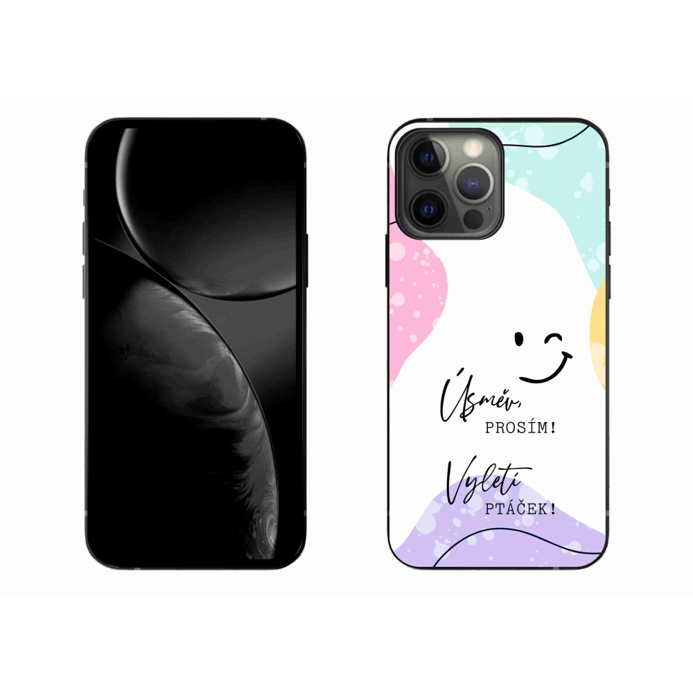 Gélový kryt mmCase na iPhone 13 Pro Max 6.7 - vtipný text 4 biele pozadie