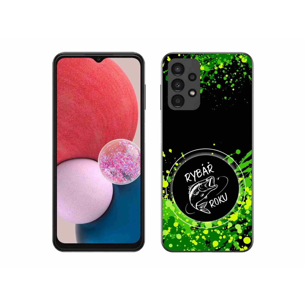 Gélový kryt mmCase na Samsung Galaxy A13 4G - rybár roka čierne pozadie