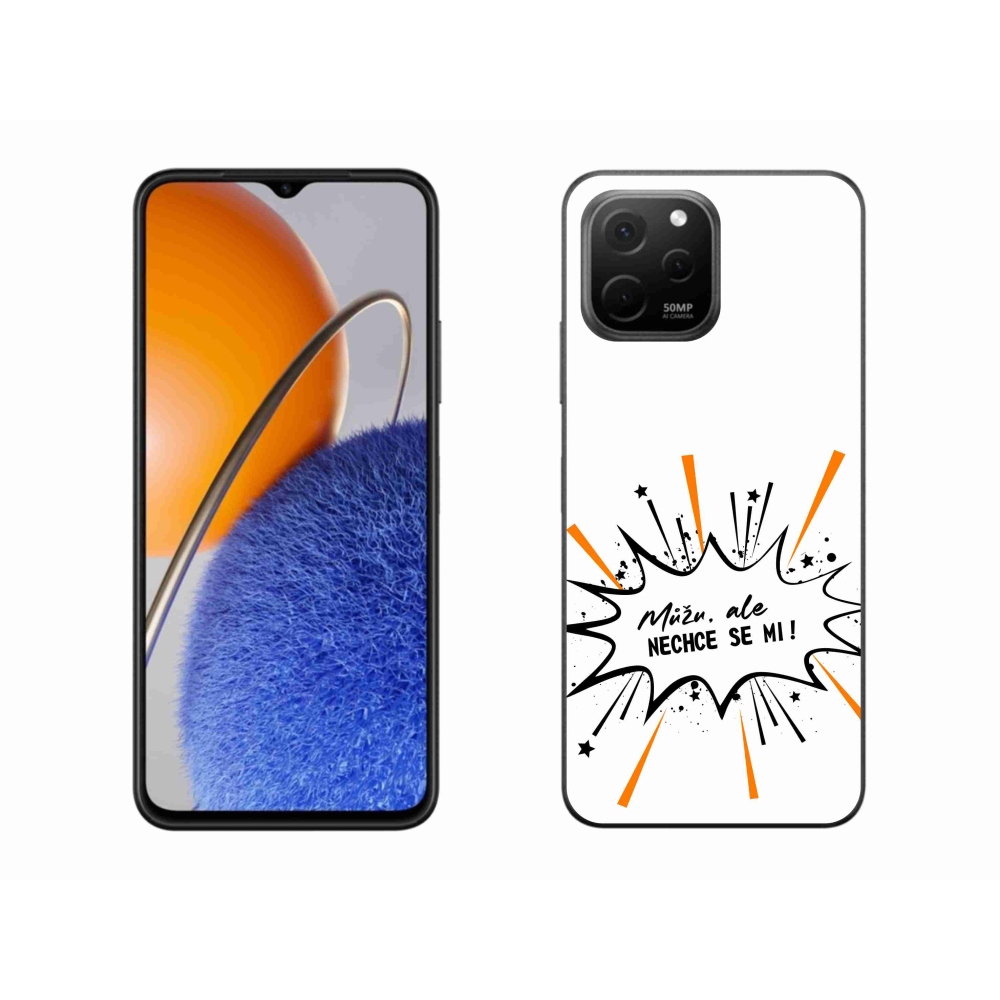 Gélový kryt mmCase na Huawei Nova Y61 - vtipný text 11 biele pozadie