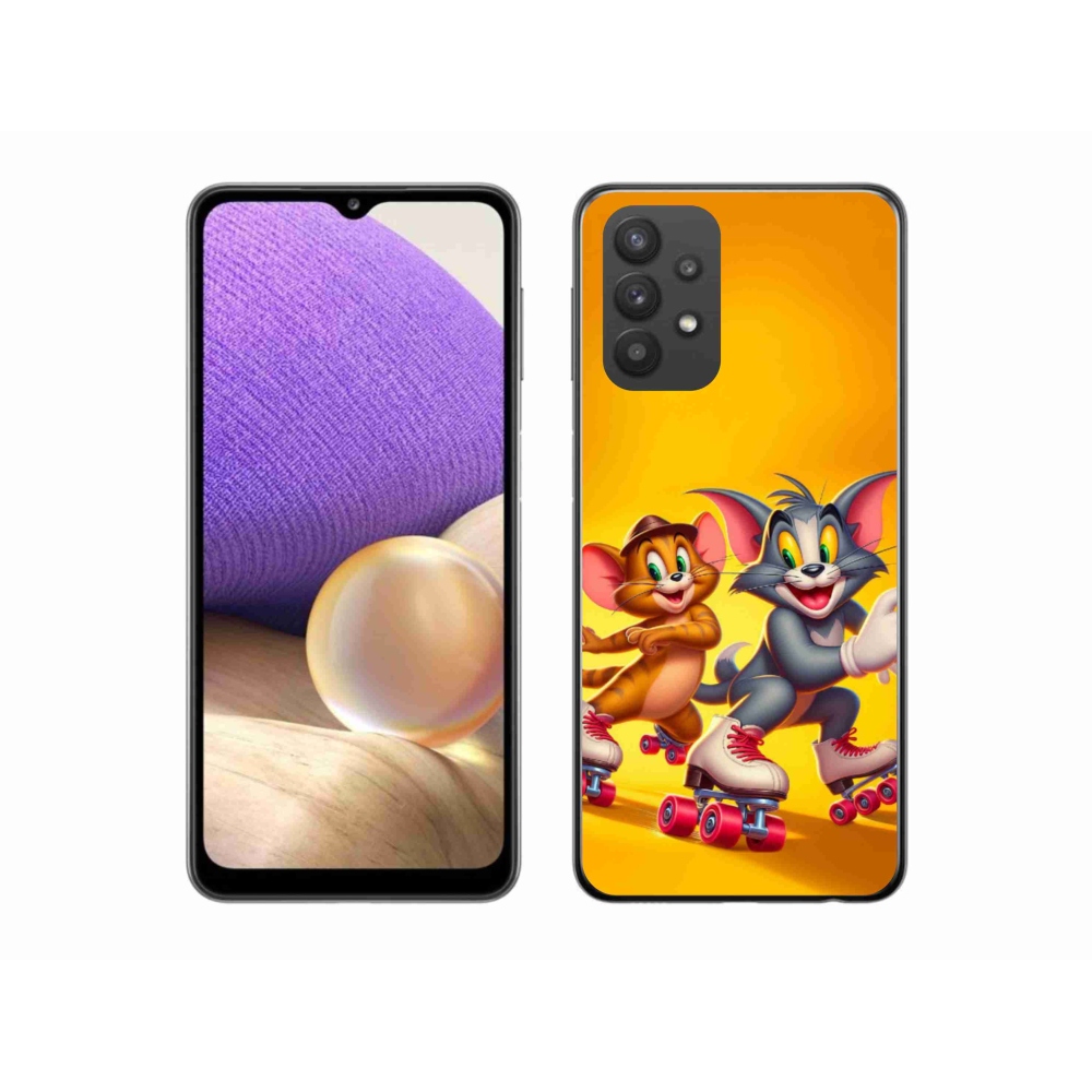 Gélový kryt mmCase na Samsung Galaxy A32 5G - tom a jerry