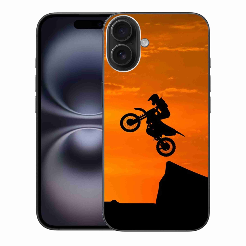 Gélový kryt mmCase na iPhone 16 Plus - motocross