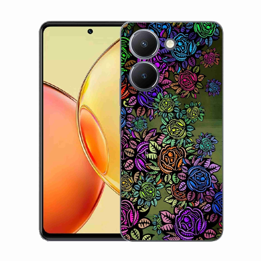 Gélový kryt mmCase na Vivo Y36 - kvety 6