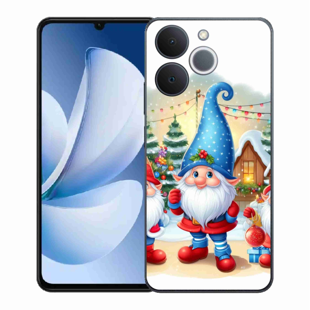 Gélový kryt mmCase na Realme Note 70T - vianočné škriatkovia
