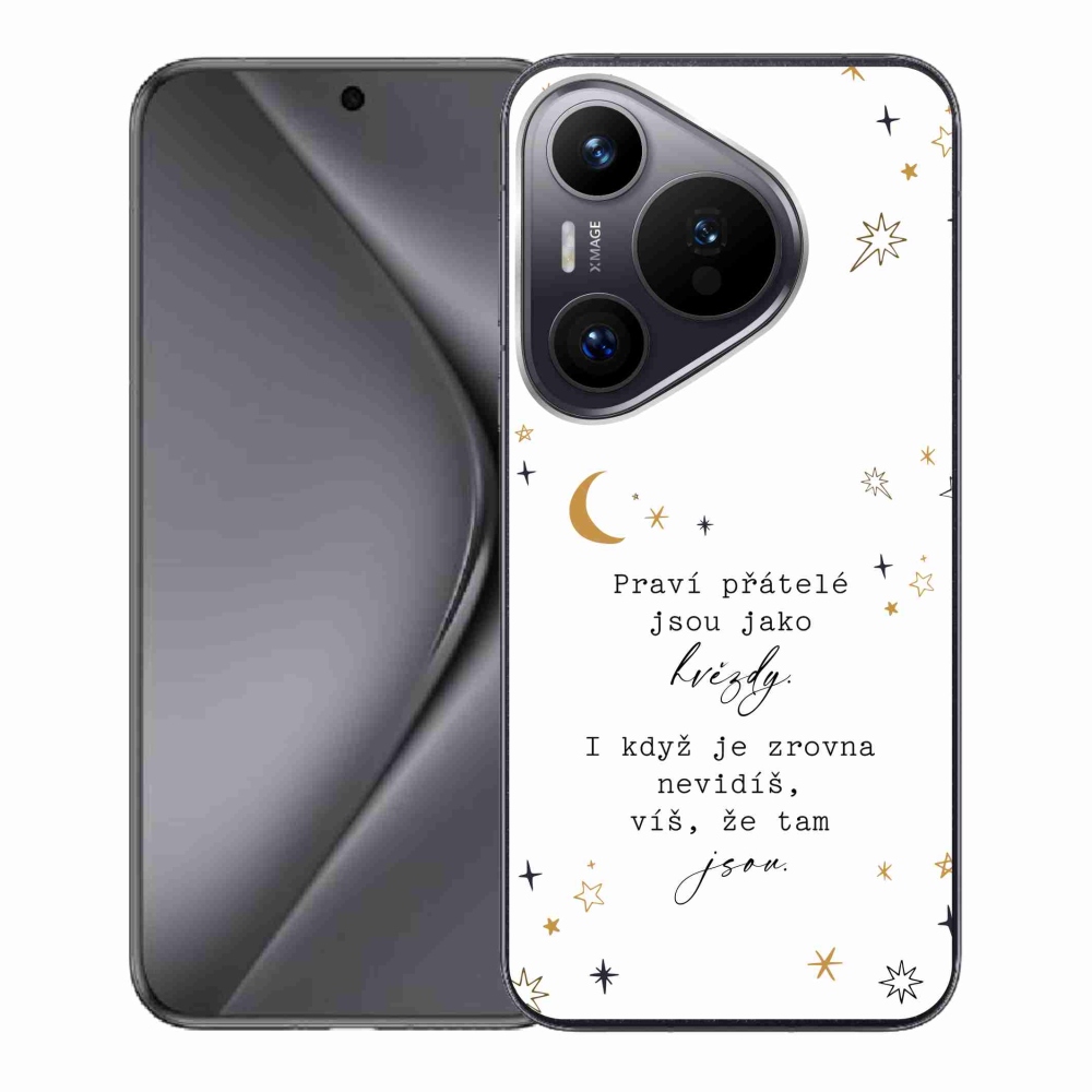 Gélový kryt mmCase na Huawei Pura 70 - citát 6 biele pozadie