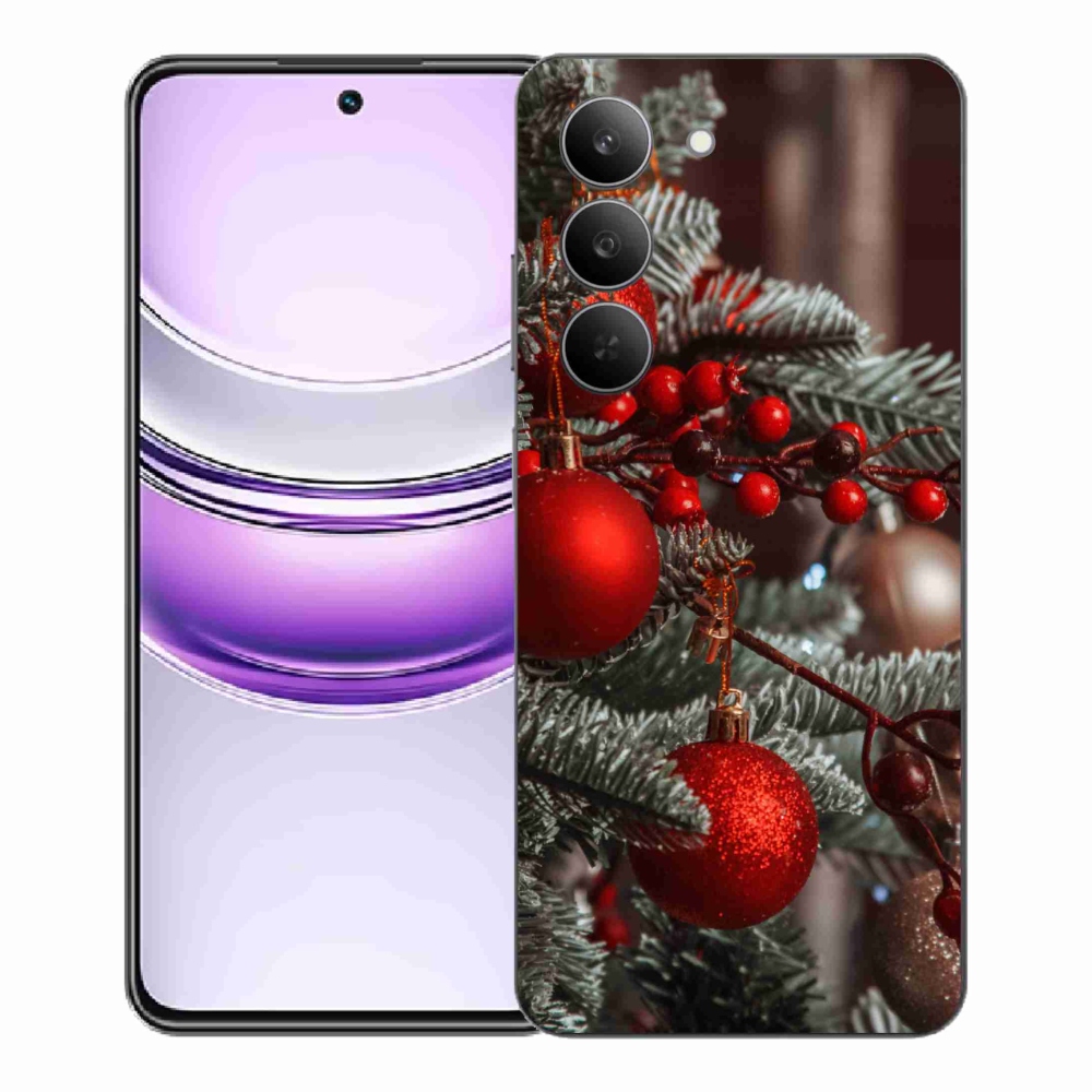 Gélový kryt mmCase na Realme 14x 5G - vianočné ozdoby 2
