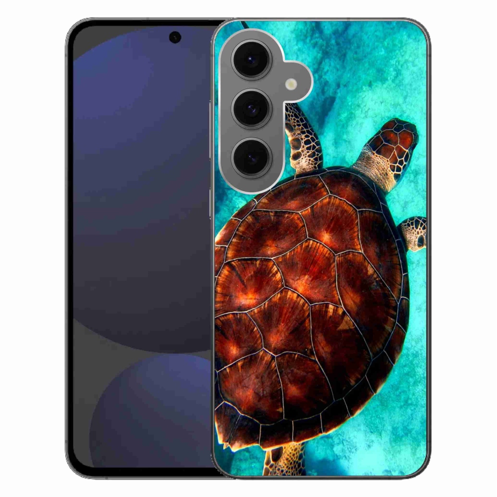 Gélový kryt mmCase na Samsung Galaxy S24 FE - korytnačka