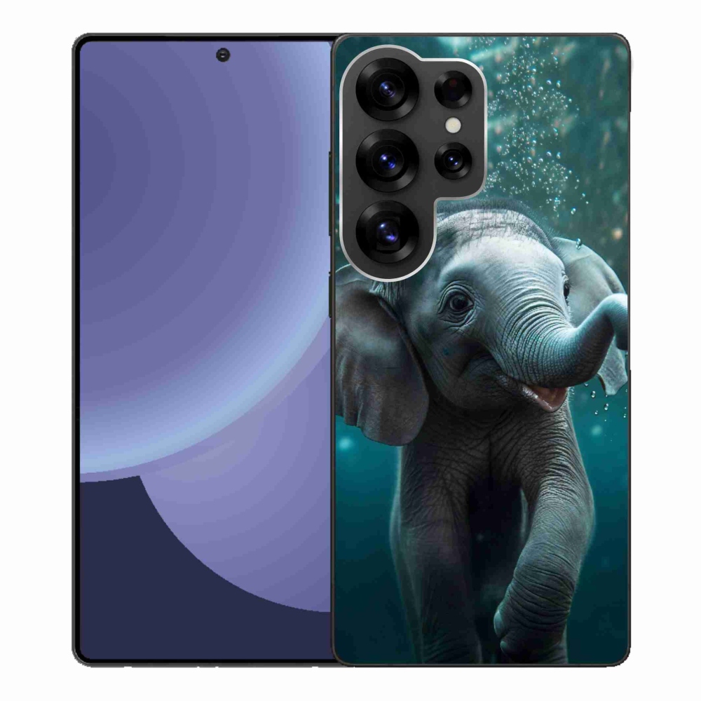 Gélový kryt mmCase na Samsung Galaxy S25 Ultra - sloník pod vodou