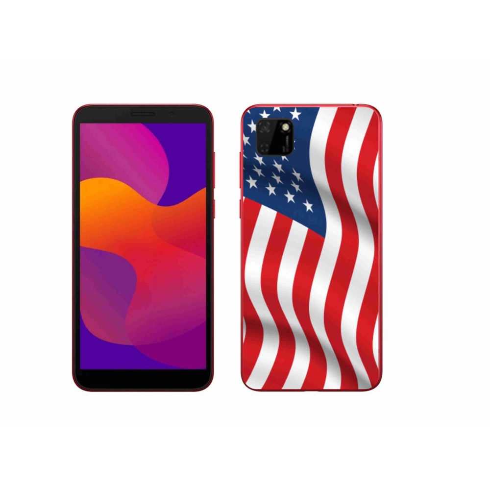 Gélový kryt mmCase na mobil Honor 9S - USA vlajka