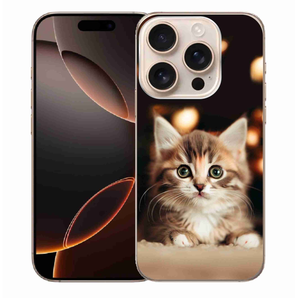 Gélový kryt mmCase na iPhone 16 Pro Max - roztomilé mačiatko 2