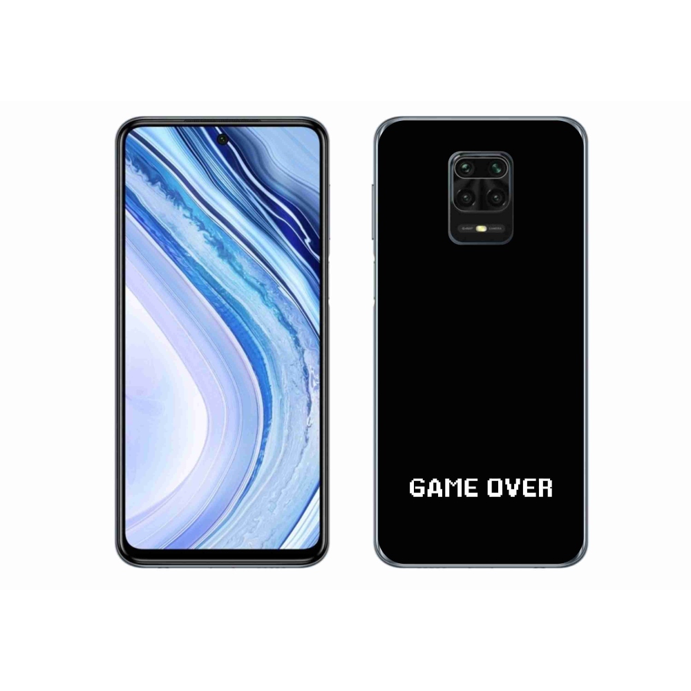 Gélový kryt mmCase na Xiaomi Redmi Note 9S - game over čierne pozadie