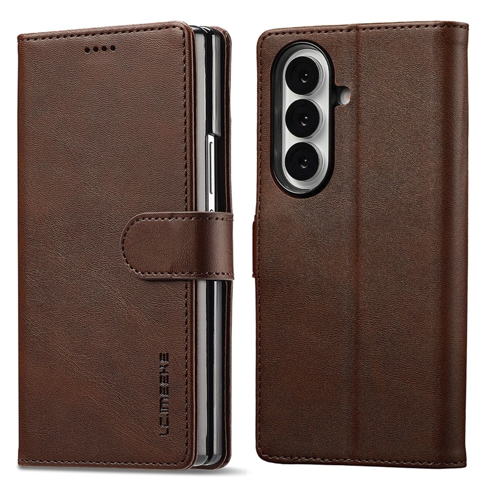 IMEEKE knižkové púzdro na Samsung Galaxy Z Fold7 5G - hnedé