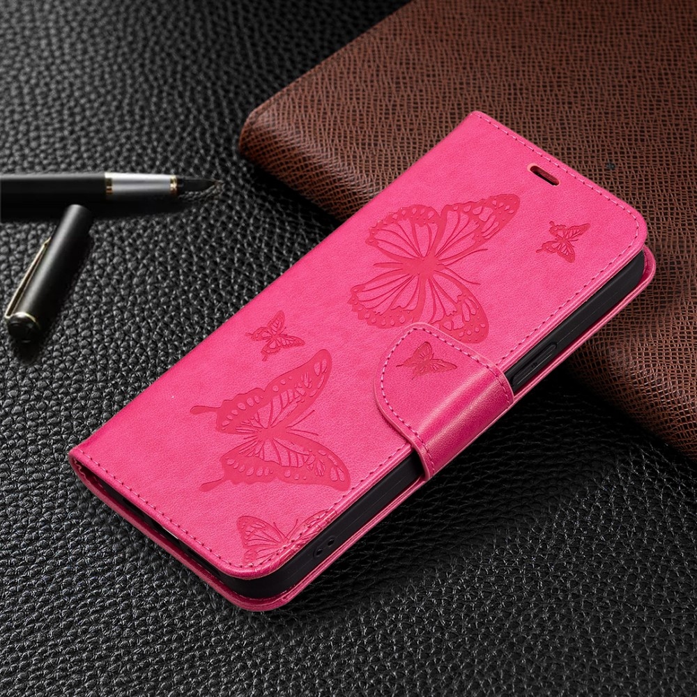 Butterfly knižkové púzdro na Xiaomi Redmi Note 12S - rose