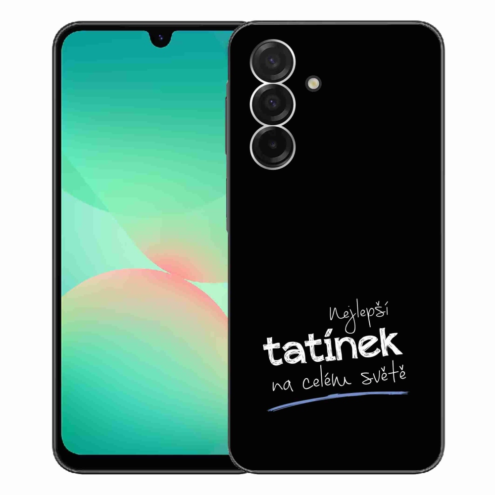 Gélový kryt mmCase na Samsung Galaxy A26 5G - najlepší otecko 4 čierne pozadie
