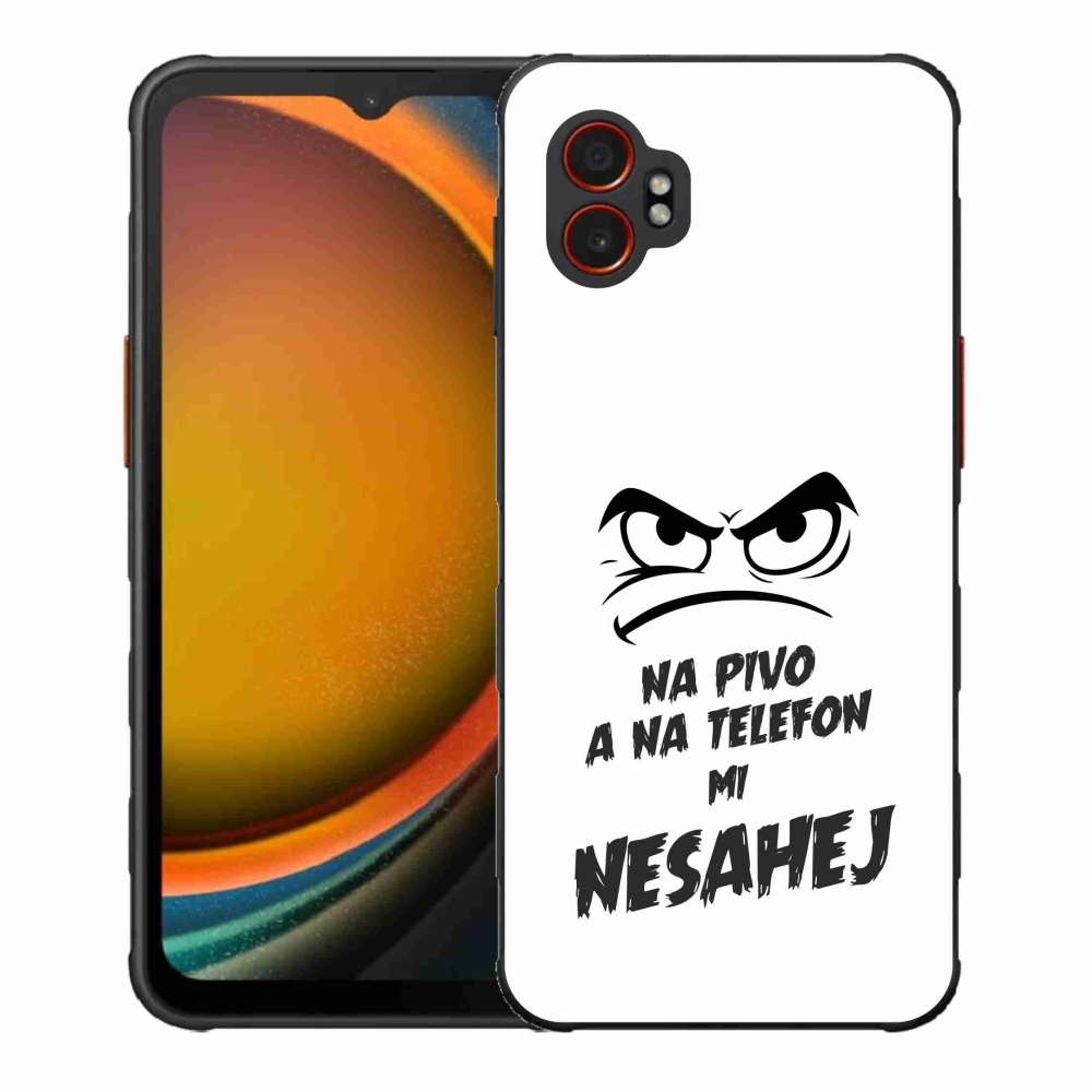 Gélový kryt mmCase na Samsung Galaxy Xcover 7 Pro - pivný motív 2 biele pozadie