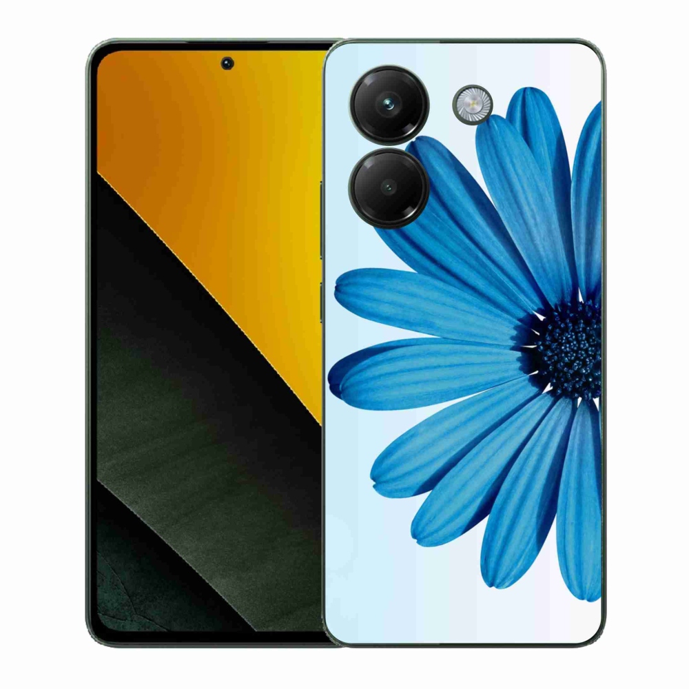 Gélový kryt mmCase na Xiaomi Poco M7 Pro 5G - modrá margaréta