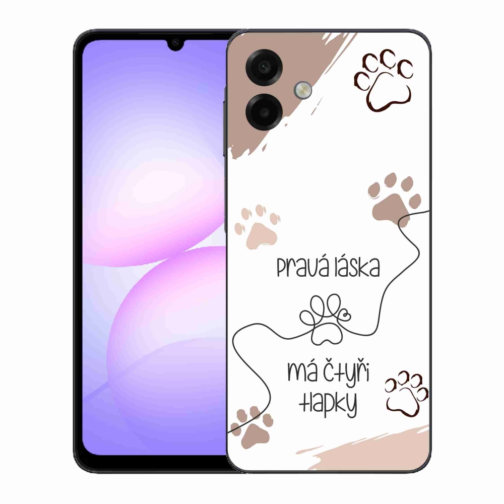 Gélový kryt mmCase na Samsung Galaxy A07 4G - psí motív 1 biele pozadie