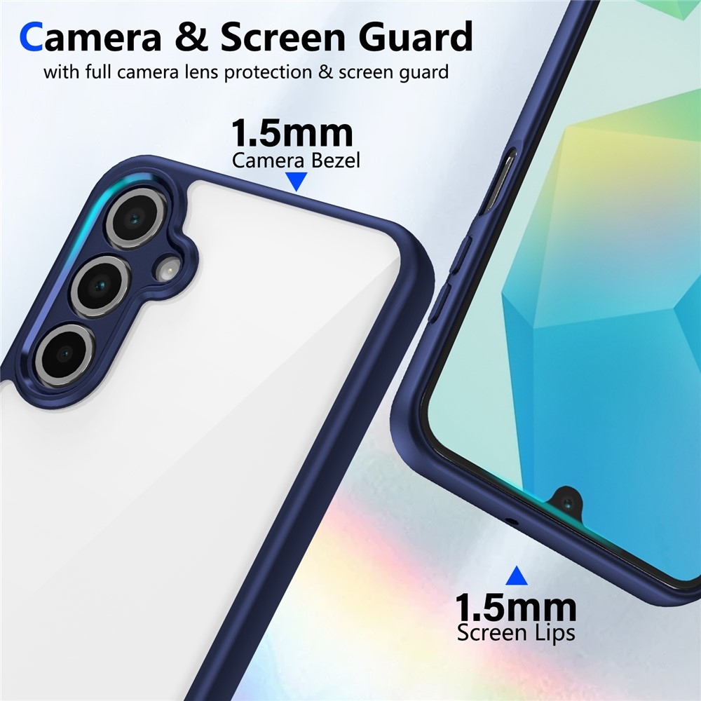 Back gélový obal s pevným chrbtom na Samsung Galaxy A17 5G - modrý
