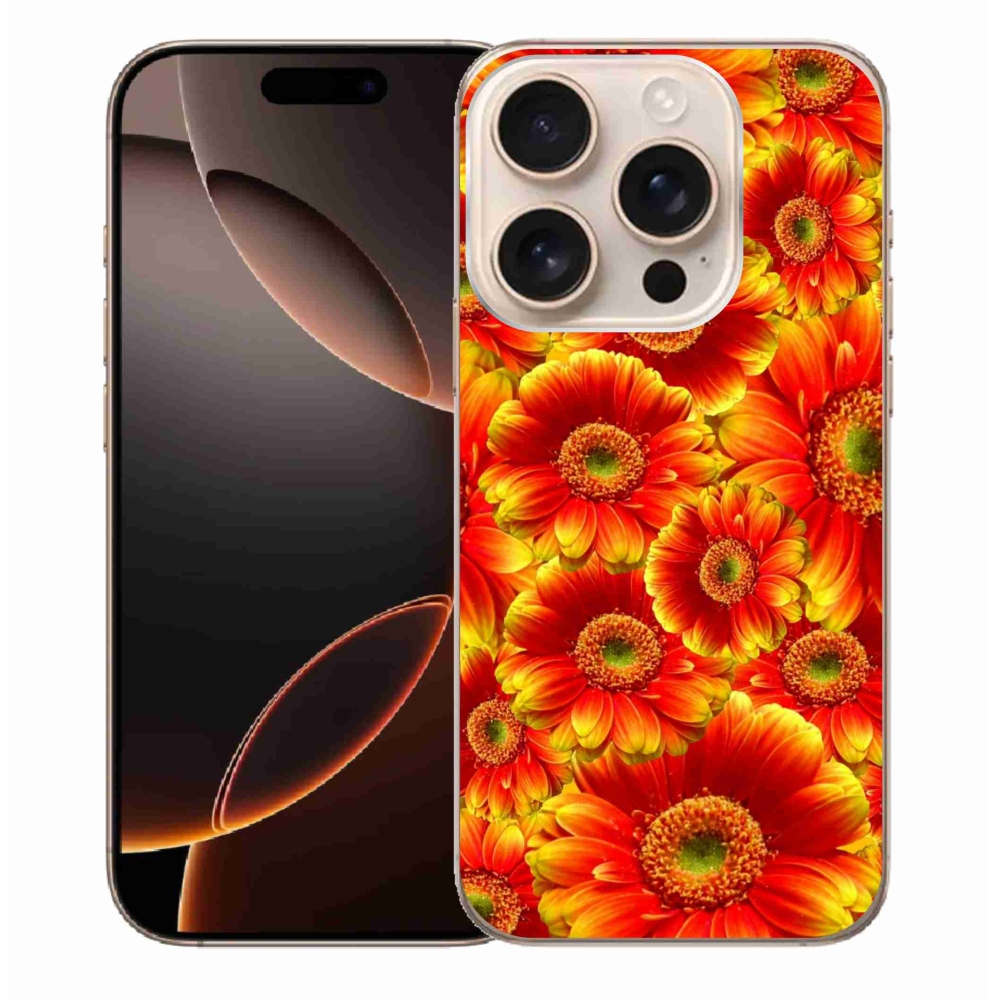 Gélový kryt mmCase na iPhone 16 Pro Max - gerbera 1