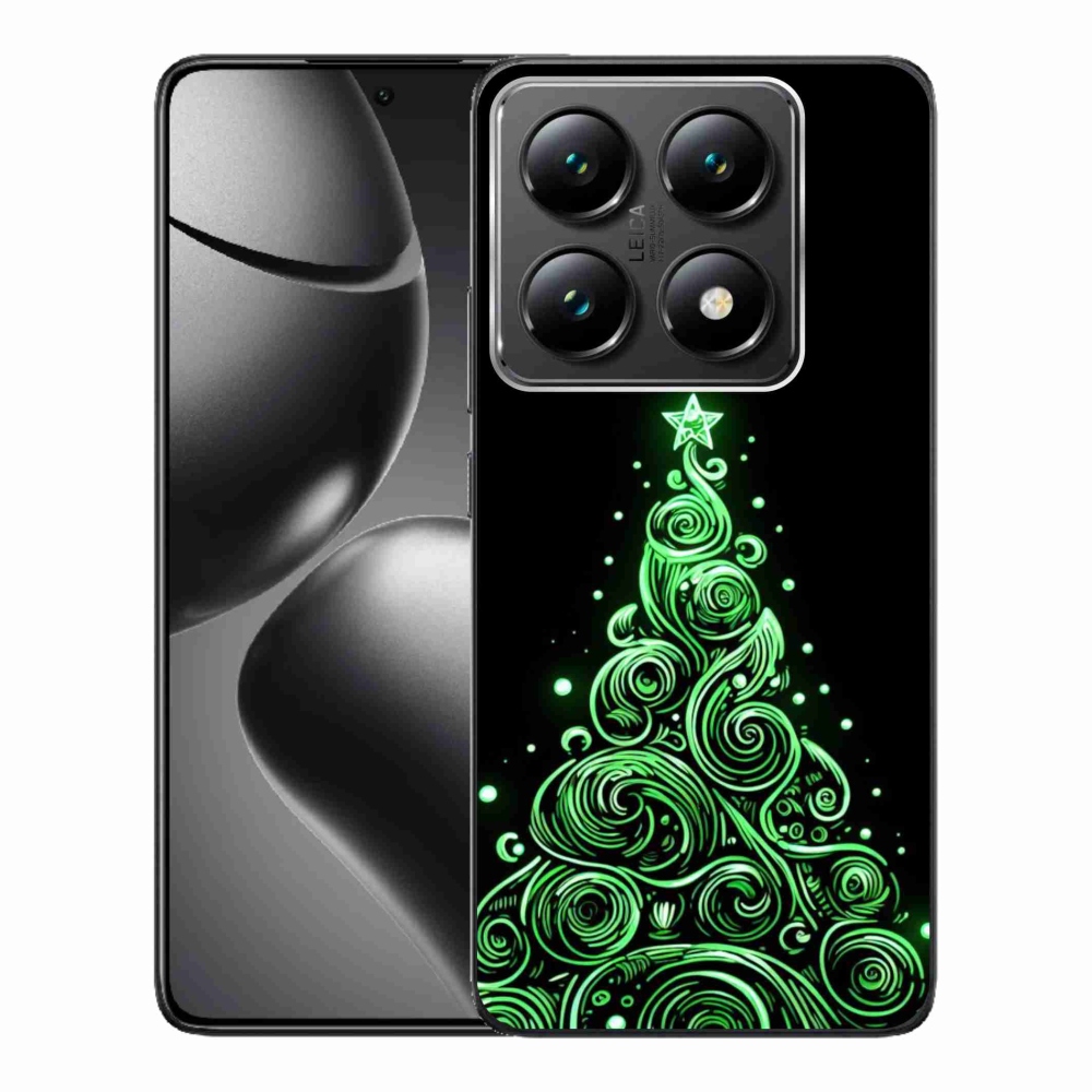 Gélový kryt mmCase na Xiaomi 14T Pro - neónový vianočný stromček 3