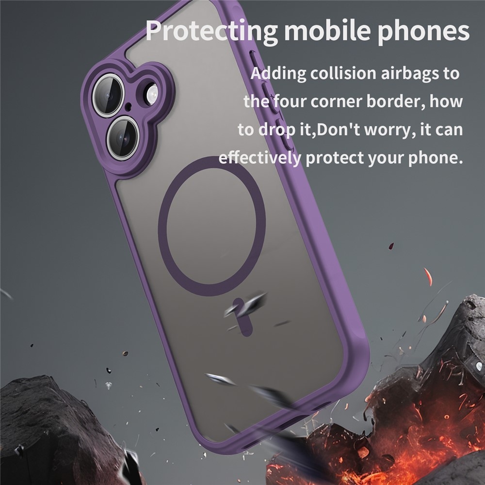 Case matný gélový obal s MagSafe na iPhone 17 - fialový