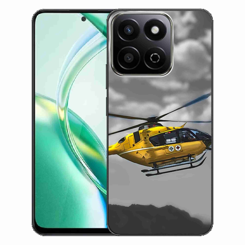 Gélový kryt mmCase na Honor 200 Smart 5G - žltá helikoptéra