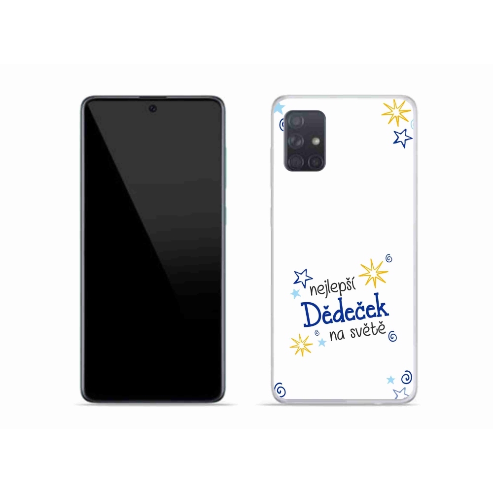 Gélový kryt mmCase na Samsung Galaxy A51 - najlepší dedko biele pozadie