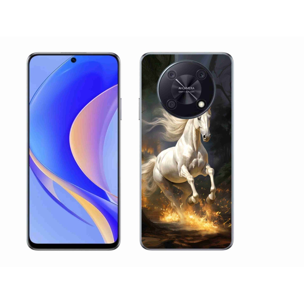 Gelový kryt mmCase na Huawei Nova Y90 - bílý kůň 2