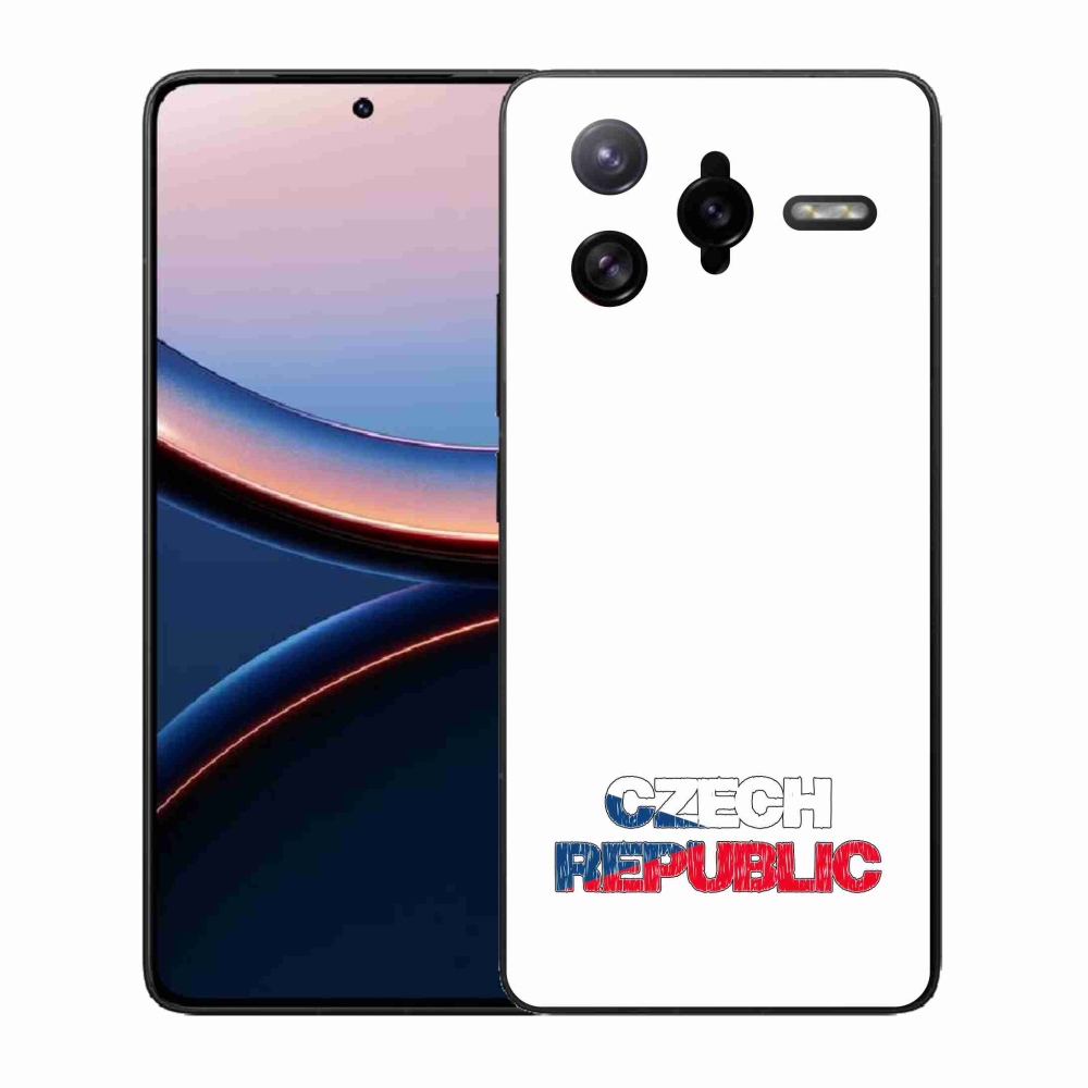 Gélový kryt mmCase na Xiaomi Poco F7 Ultra - Czech Republic biele pozadie