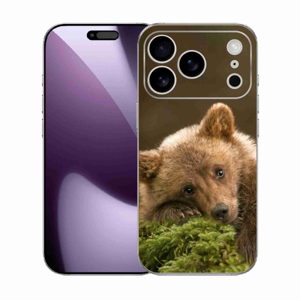 Gélový kryt mmCase na iPhone 17 Pro - medveď