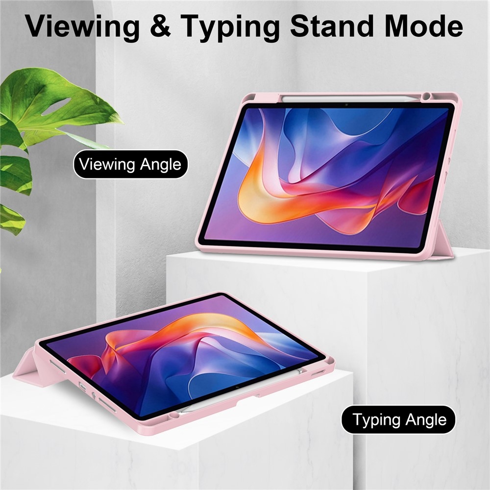 Case chytré zatváracie púzdro na tablet Xiaomi Redmi Pad 2 - ružové