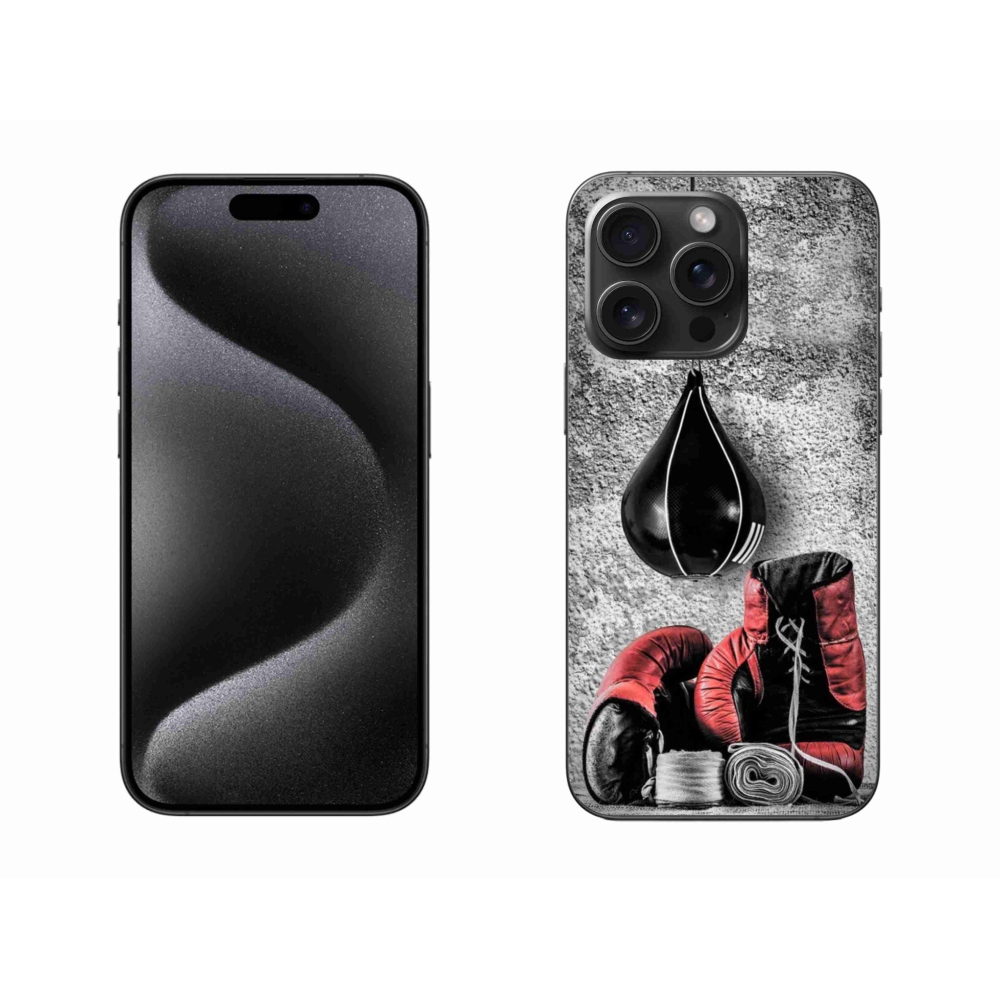 Gélový kryt mmCase na iPhone 15 Pro Max - boxovacie vrece a rukavice