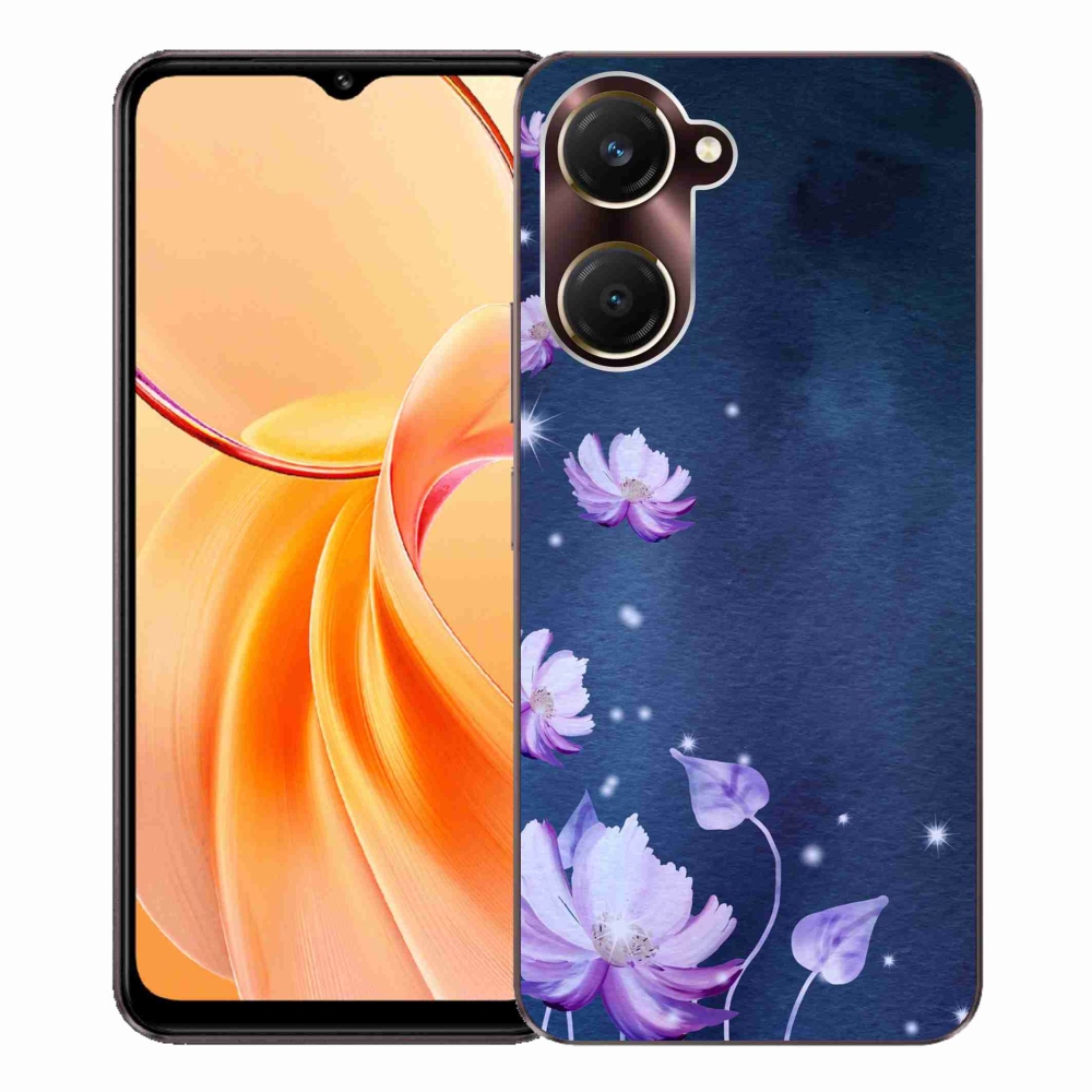 Gélový kryt mmCase na Vivo Y28s 5G - padajúce kvety