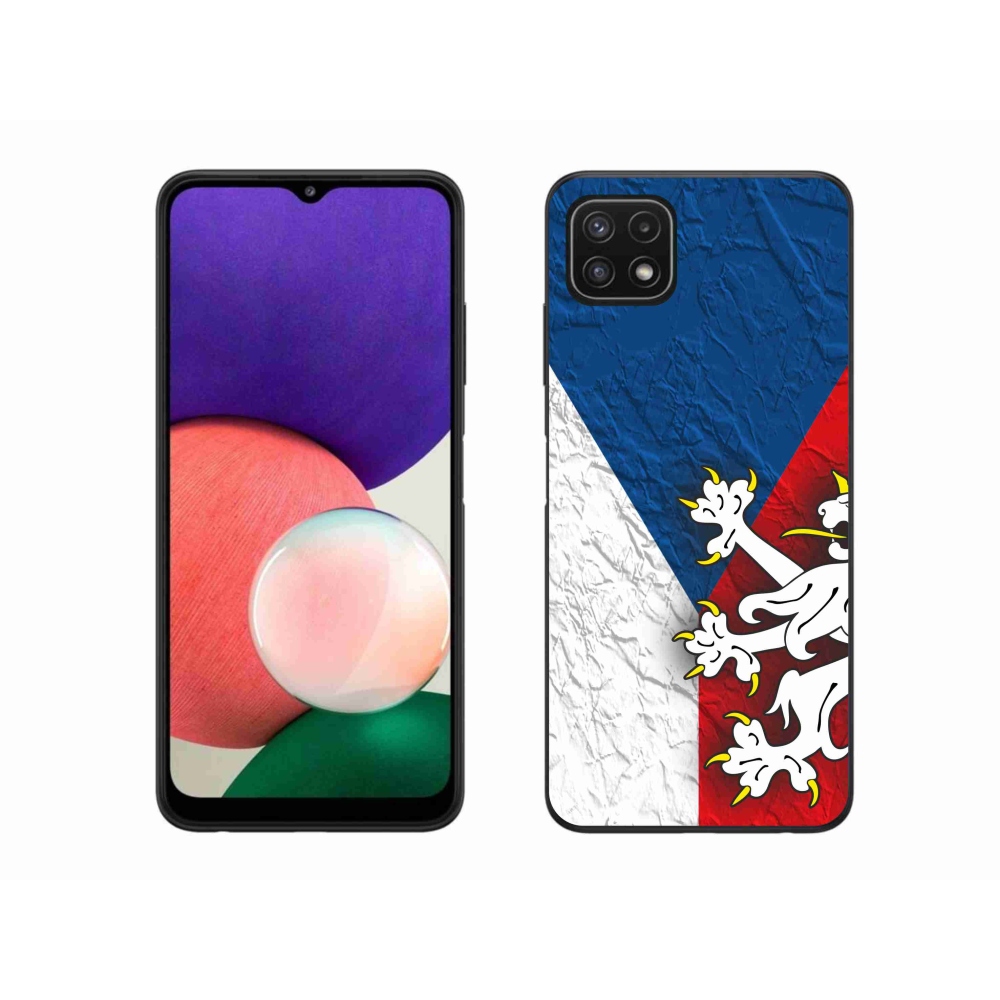 Gélový kryt mmCase na Samsung Galaxy A22 5G - česká vlajka 1