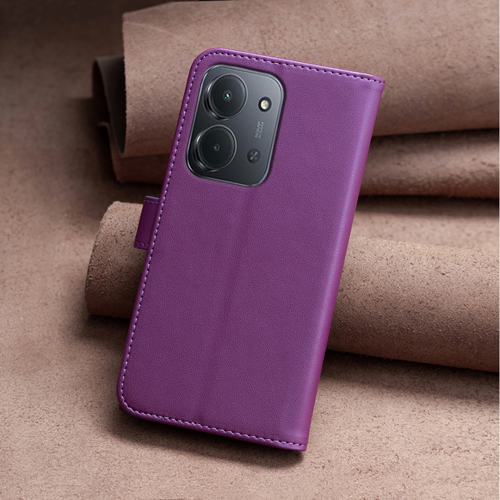 BNF knižkové púzdro na Xiaomi Redmi 15C 4G/5G (173mm) - tmavofialové