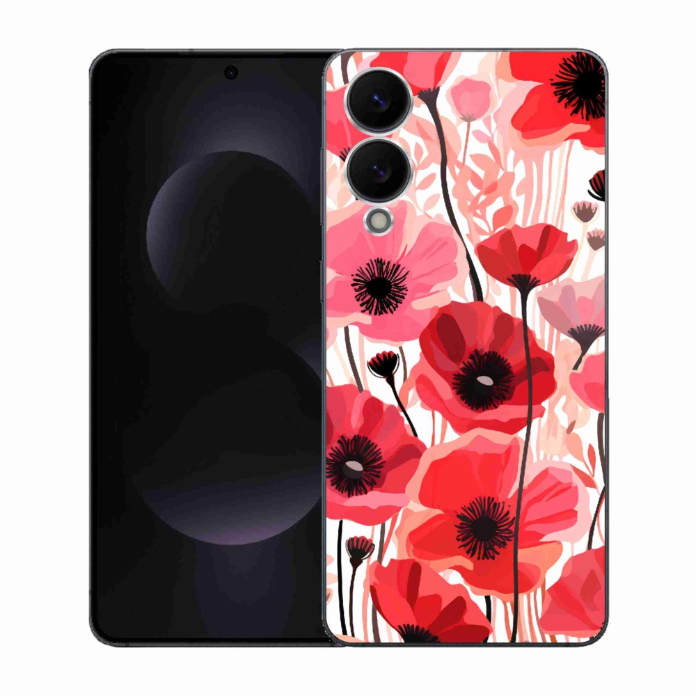 Gélový kryt mmCase na Samsung Galaxy S25 Edge - vlčí mak 1