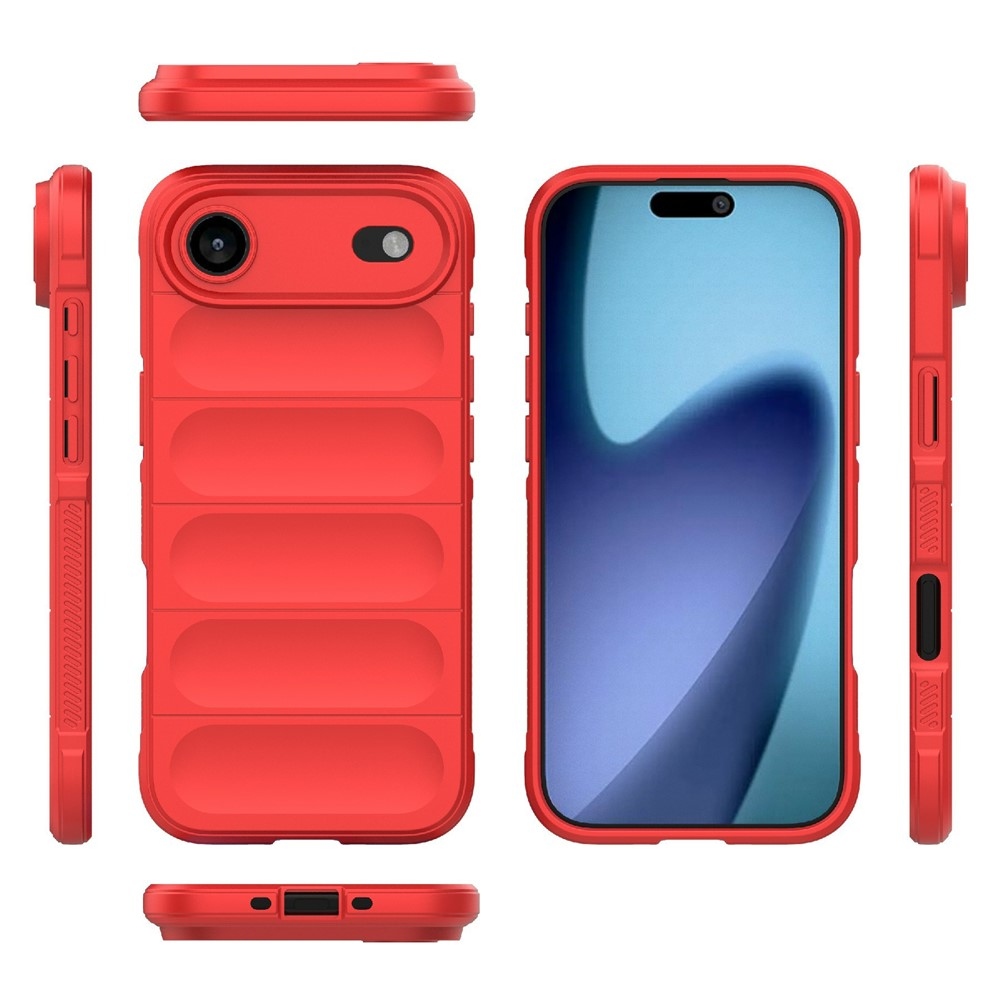 Rugg odolný gélový obal na iPhone 17 Air - červený
