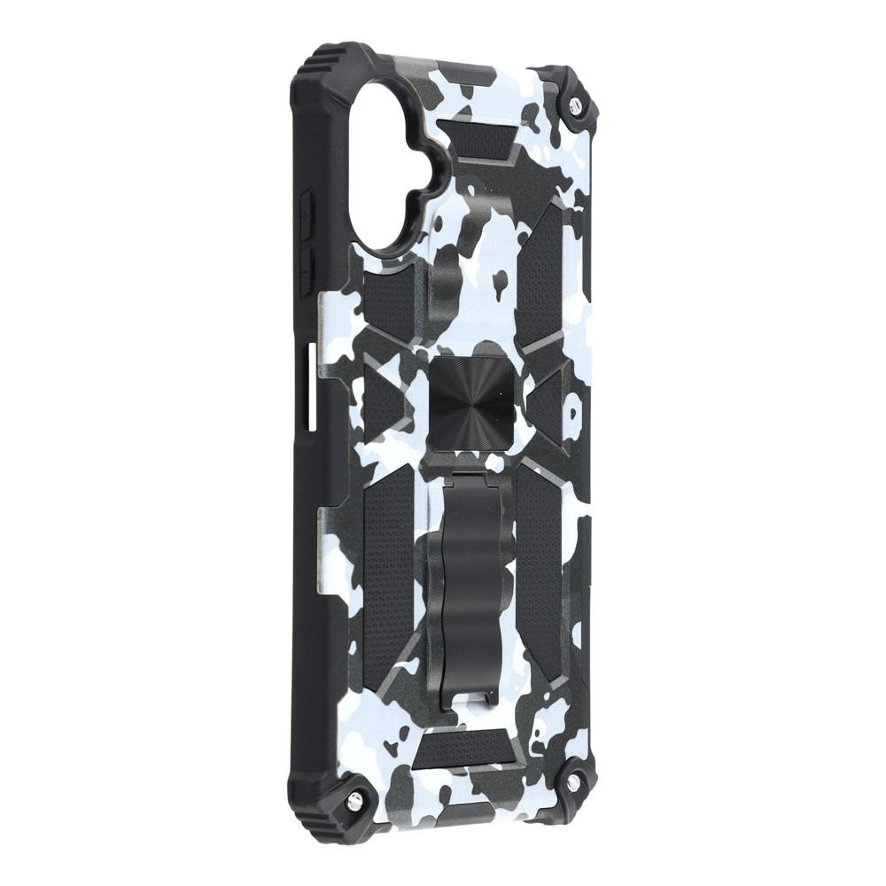 Camouflage odolný kryt na Samsung Galaxy A07 4G - čierny