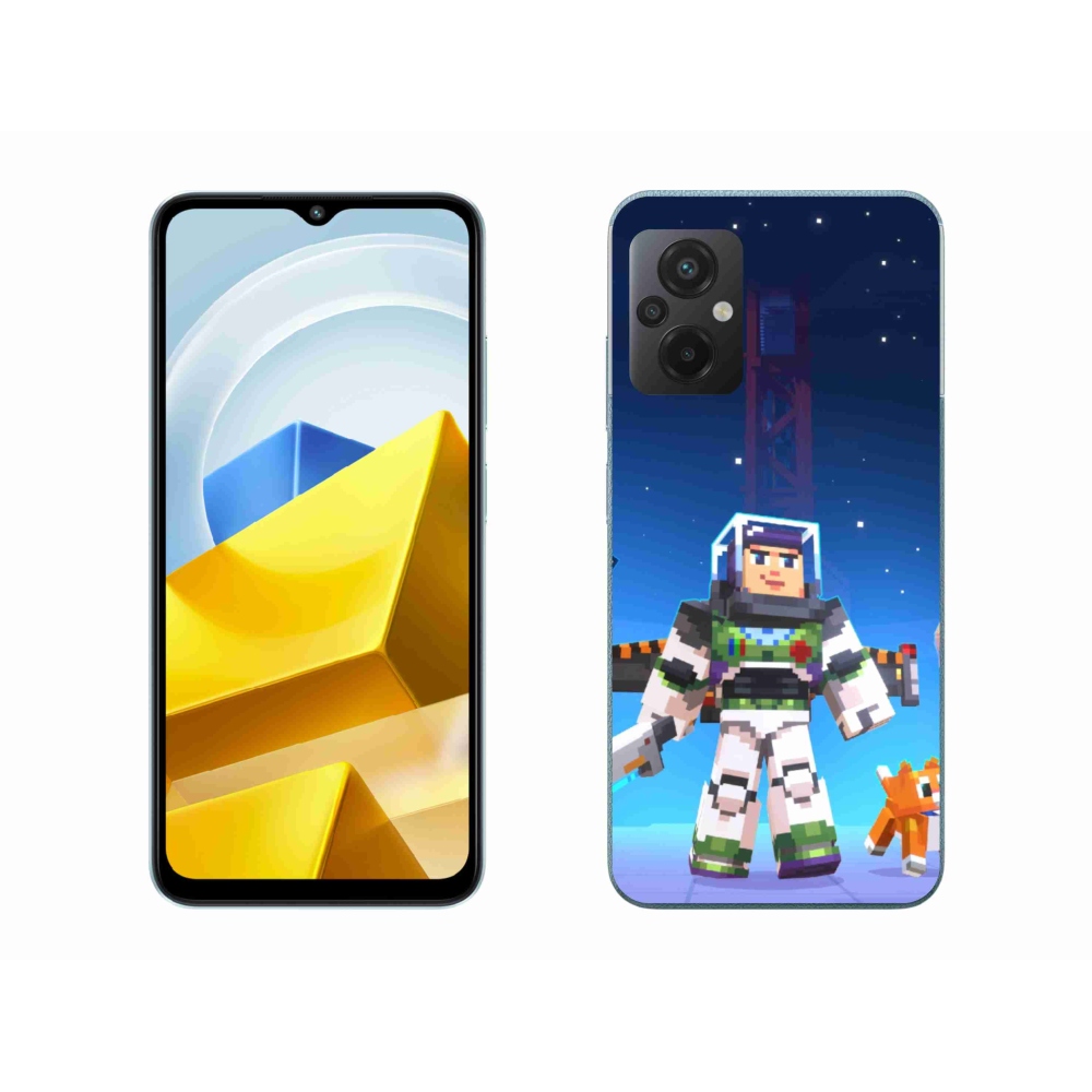 Gélový kryt mmCase na Xiaomi Poco M5 4G - minecraft 2